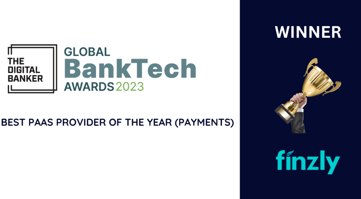 Finzly Wins Best PaaS Provider at the 2023 Global BankTech Awards